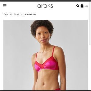 Araks Beatrice bralette geranium